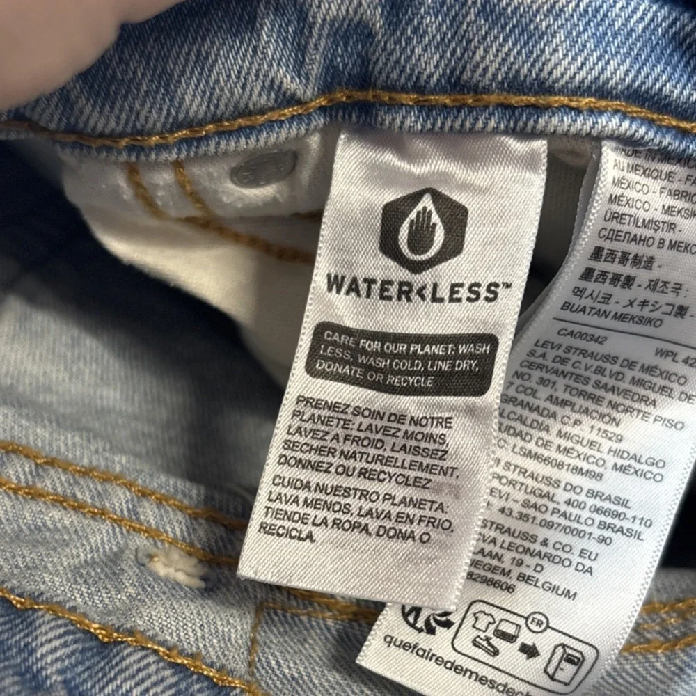 Men's Levi's Light Blue Denim 38x30 Straight Regular Fit 500 Series